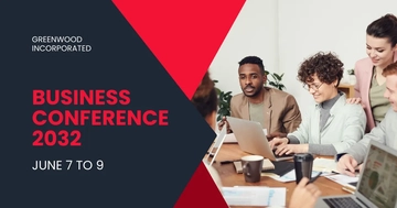Free Business Conference Facebook Post Template to Edit Online