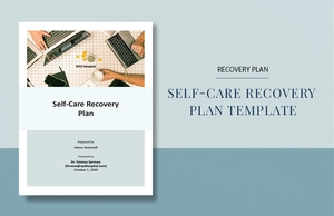 Self-Care Recovery Plan Template