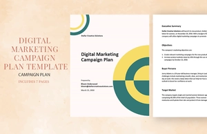 Sample Digital Marketing Campaign Plan Template
