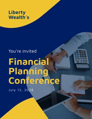 Conference Invitation Flyer Template