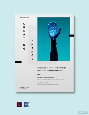 Sample Design and Tech Magazine Template