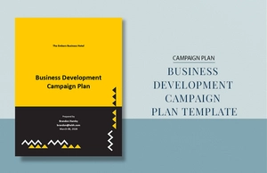 Business Development Campaign Plan Template