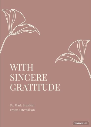 Custom Funeral Thank You Card Template