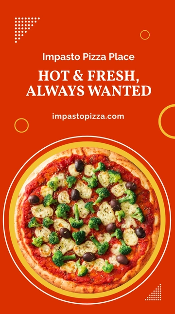 Free Pizza Advertisement Whatsapp Post Template to Edit Online