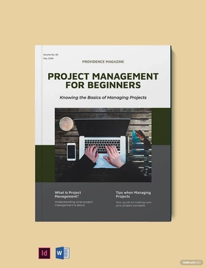 Project Management Magazine Template
