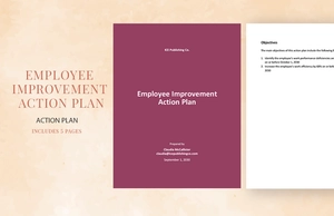 Employee Improvement Action Plan Template
