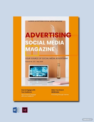 Advertising Social Media Magazine Template
