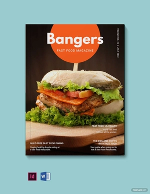 Fast Food Magazine Template