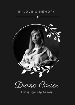 Funeral Prayer Card Template