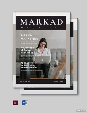 Marketing Advertising Magazine Template