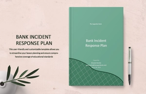 Bank Incident Response Plan Template