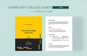 Community College Lesson Plan Template
