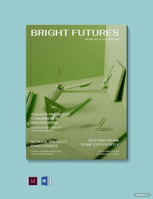 School Project Magazine Template