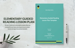 Elementary Guided Reading Lesson Plan Template
