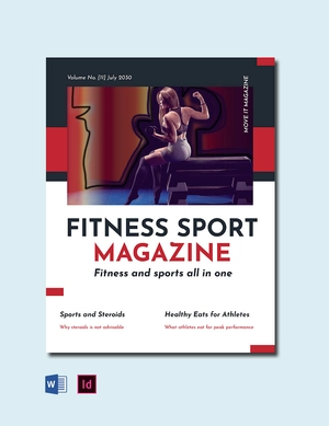 Fitness Sport Magazine Template