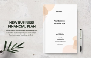 New Business Financial Plan Template