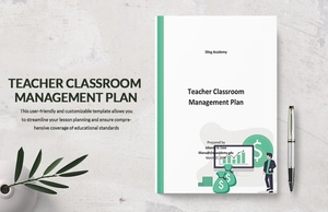 Teacher Classroom Management Plan Template