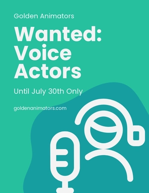 Voice Audition Flyer Template