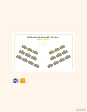 Seating Arrangements for Small Classrooms Template