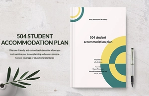 504 Student Accommodation Plan Template
