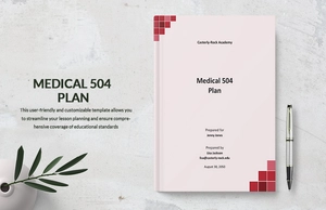 Medical 504 Plan Template