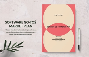 Software Go To Market Plan Template