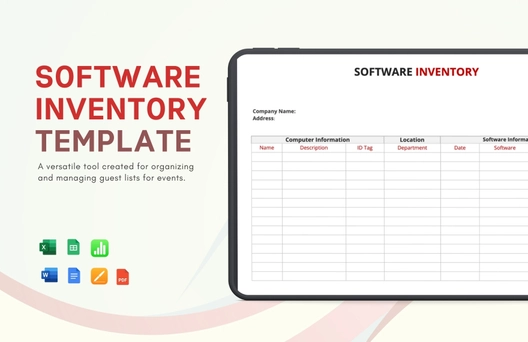 Software Inventory Template