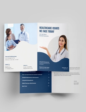 Modern Medical Magazine Template
