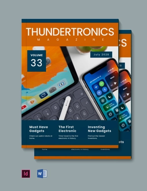 Basic Electronics Magazine Template