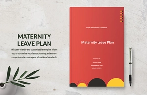Maternity Leave Plan Template