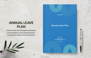 Annual Leave Plan Template