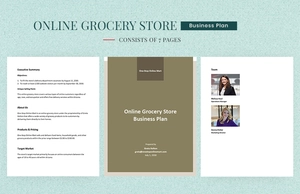 Online Grocery Store Business Plan Template