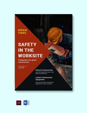 Basic Construction Magazine Template
