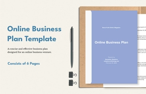 Online Business Plan Template