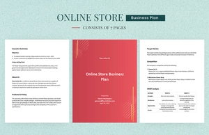 Online Store Business Plan Template