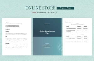 Online Store Project Plan Template