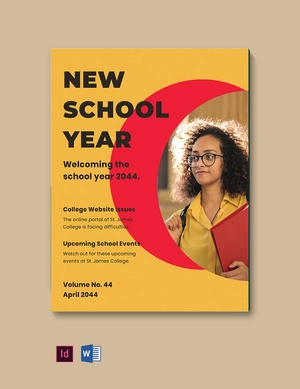 College Magazine Design Template