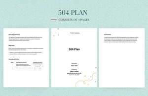 504 Plan Template