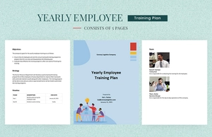 Yearly Employee Training Plan Template