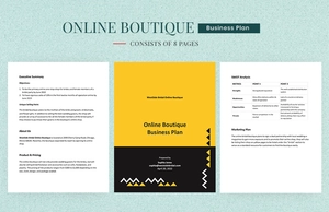 Online Boutique Business Plan Template