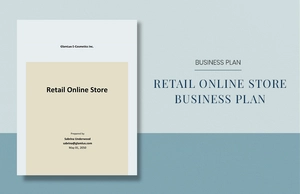 Retail Online Store Business Plan Template