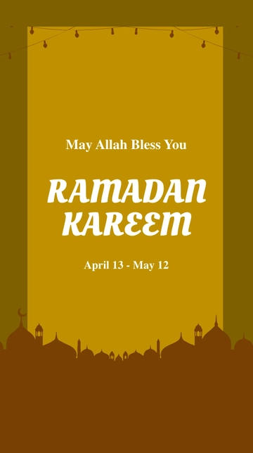 Free Ramadan Kareem Whatsapp Post Template to Edit Online