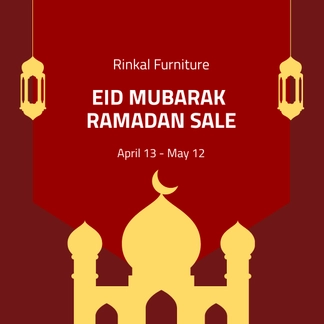 Free Ramadan Sale Instagram Post Template to Edit Online