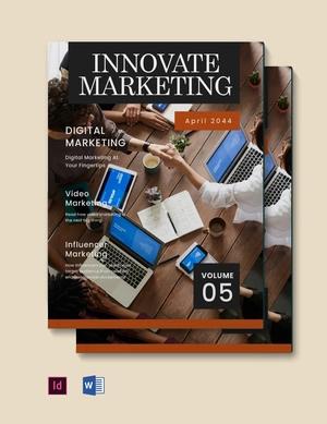 Digital Marketing Magazine Template