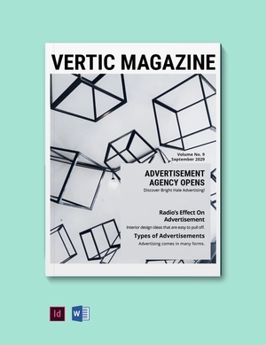 Advertising Magazine Design Template