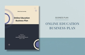 Online Education Business Plan Template