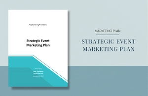 Strategic Event Marketing Plan Template