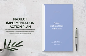Project Implementation Action Plan Template