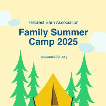 Free Summer Camp Linkedin Post Template to Edit Online
