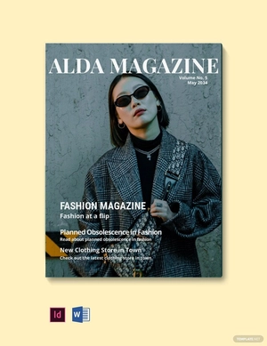 Blank Fashion Magazine Template